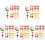 60Pcs Durable Plastic Golf Tees Assorted Colors Golf Accessories 2