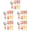 60Pcs Durable Plastic Golf Tees Assorted Colors Golf Accessories 6