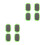 8Pcs Washable Microfiber Whiteboard Eraser Light Green Board Cleaner 7