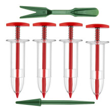 3Sets Pflanzsäger Kunststoff Gartenstreuer Handlicher Sämaschine Bunt