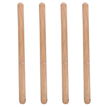 4Stk Kinder Holz Drumsticks Khaki Taiko Marsching Percussion Zubehör