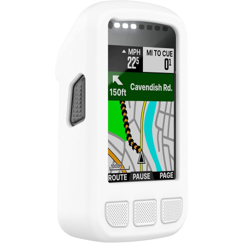 2 Pack Case for Wahoo ELEMNT Bolt V2, Shockproof Soft Silicone Cover for Bike Computer Black White 2