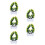 10Pcs Lifelike Artificial Bonsai Tree Yellow Plastic for Home Accent 6