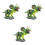 3St Groene Shake Head Dinosaur Models Voor En Speelgoed 3