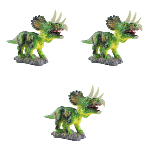 3St Groene Shake Head Dinosaur Models Voor En Speelgoed 2