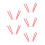 5Pcs Red Foldable Stainless Steel Cooling Rack Stand for Chiffon Cakes 7