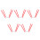 5Pcs Red Foldable Stainless Steel Cooling Rack Stand for Chiffon Cakes 9