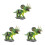 3St Groene Shake Head Dinosaur Models Voor En Speelgoed 2