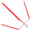 5Pcs Red Foldable Stainless Steel Cooling Rack Stand for Chiffon Cakes 2