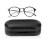 3Pcs Double Use Glasses Box Black PU Eyeglass Case Hard Shell 8