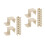 20Pcs Durable Plastic Bed Frame Brackets Baby Bed Rail Supply for Home 7