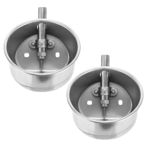 4Pcs Practical Silver Automatic Pig Water Bowl Wear-Resistant