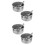 4Pcs Practical Silver Automatic Pig Water Bowl Wear-Resistant 7