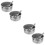 4Pcs Practical Silver Automatic Pig Water Bowl Wear-Resistant 8