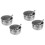 4Pcs Practical Silver Automatic Pig Water Bowl Wear-Resistant 6