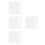 20Pcs Plastic Mesh Canvas Sheets White Pe Material for Embroidery DIY 5