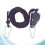 2Pcs Multipurpose Grow Light Hanger Black Plastic Pulley Lifting Rope 10