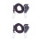2Pcs Multipurpose Grow Light Hanger Black Plastic Pulley Lifting Rope 5
