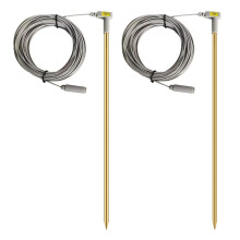 Earthing Grounding Rod Kit Set of 2 with 40ft Wire, CorrosionResistant Brass for Mats and Sheets