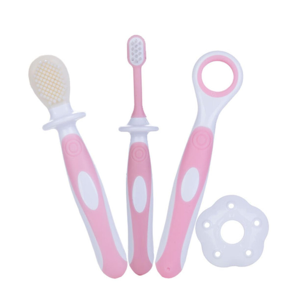 Baby Teething Toothbrush with 360 Gentle Gum Care and DualSided Soft Bristles for Infants