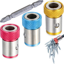 Magnetic Screwdriver Set with UltraStrong Magnetic Grip for Drill Bits, 3Pack Heavy Duty Rings
