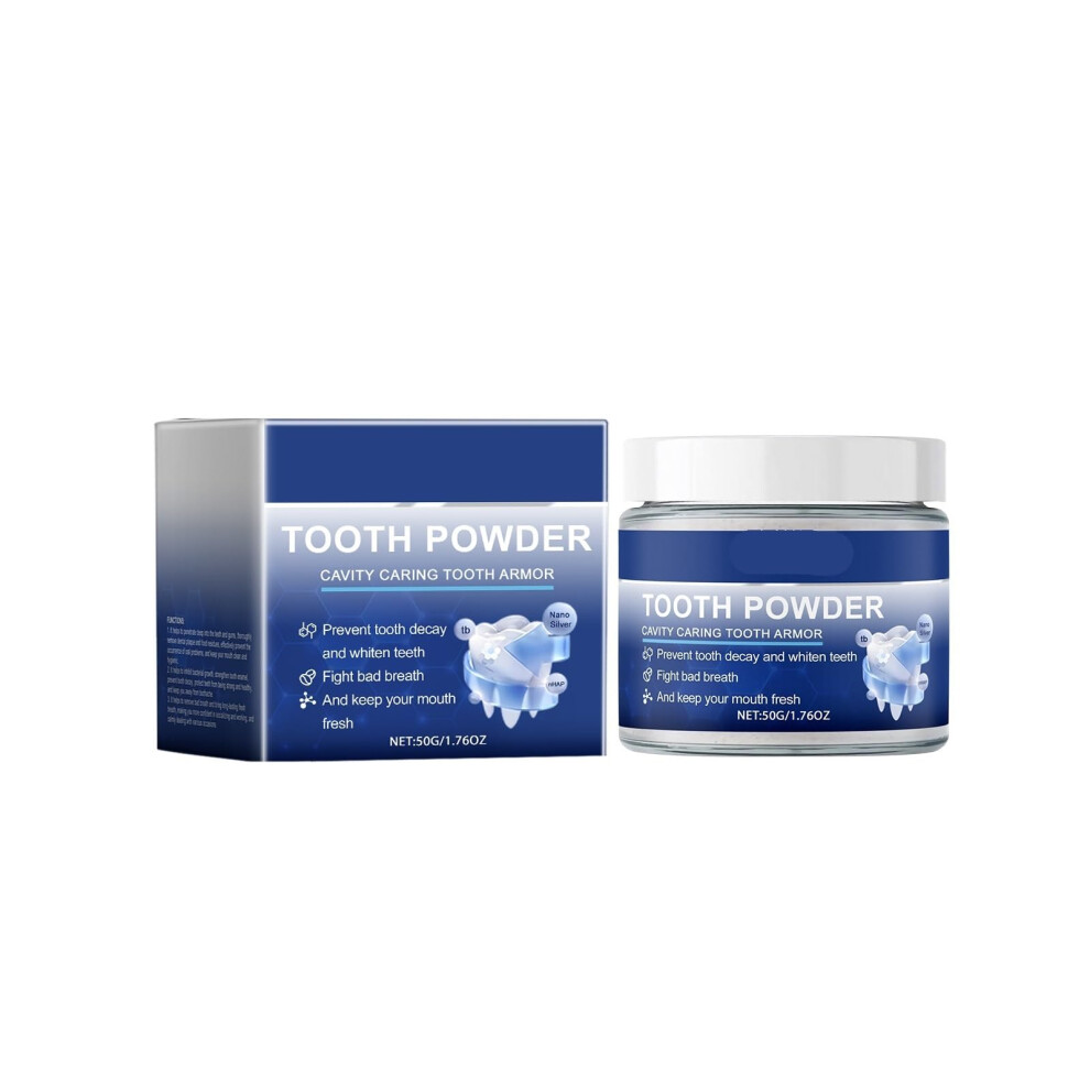 Teeth Whitening Powder Natural Stain Removal Gentle Daily Whitening Fresh Breath Yellow 1PC