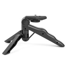 Mini Tripod with Dual Handle Grip 360 Ball Head for Camera and Phone Vlogging Streaming Photography