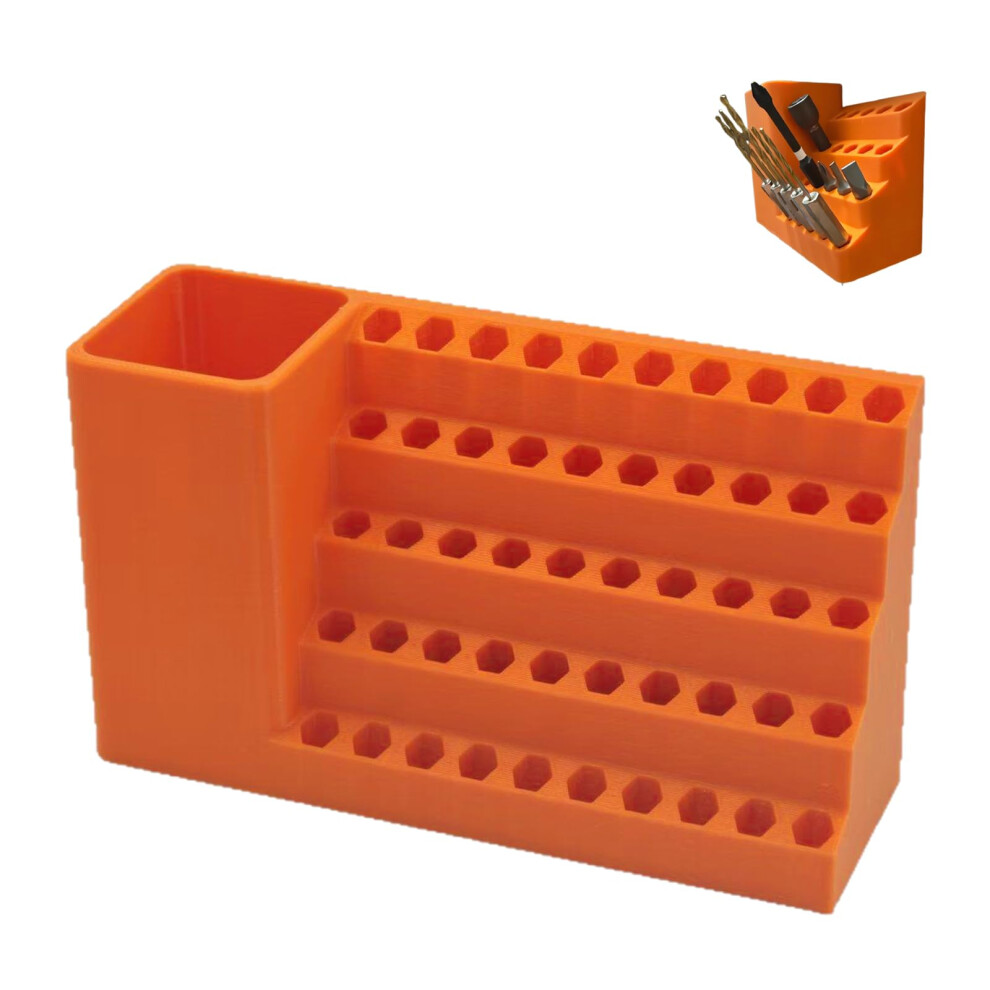 Hex Bit Organizer 50 Hole Screwdriver Bit Holder With Adjustable Modular Compartments 9174973503330
