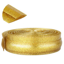 Gold Waterproof PVC Floor Transition Strip, Self Adhesive Trim, 4m x 3.2cm, Seamless Edge