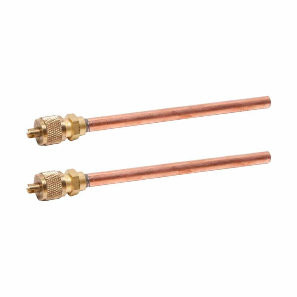 2Pcs Brass And Copper Refrigeration Access Valve With Extended Stem For Ac Service And 9053599180685