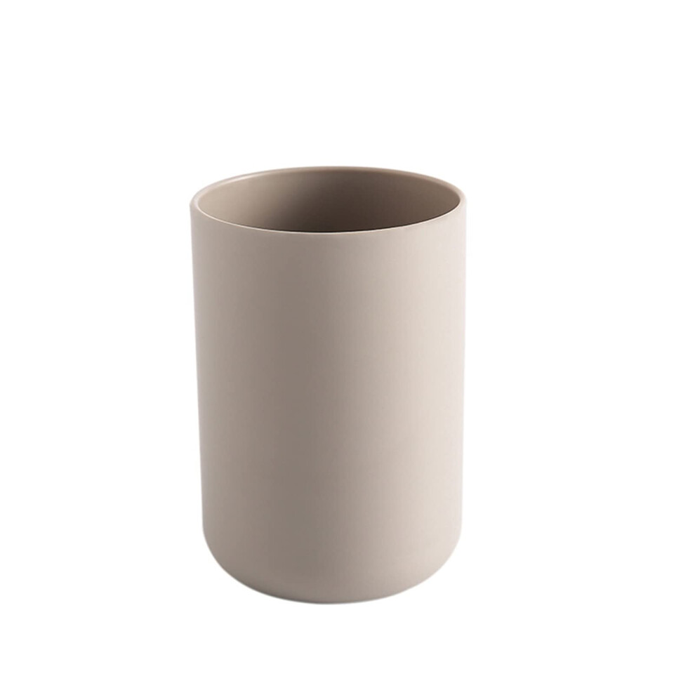Travel Toothbrush Holder Coffee Color PP, Compact Lightweight Case with Lid for Home and Trip