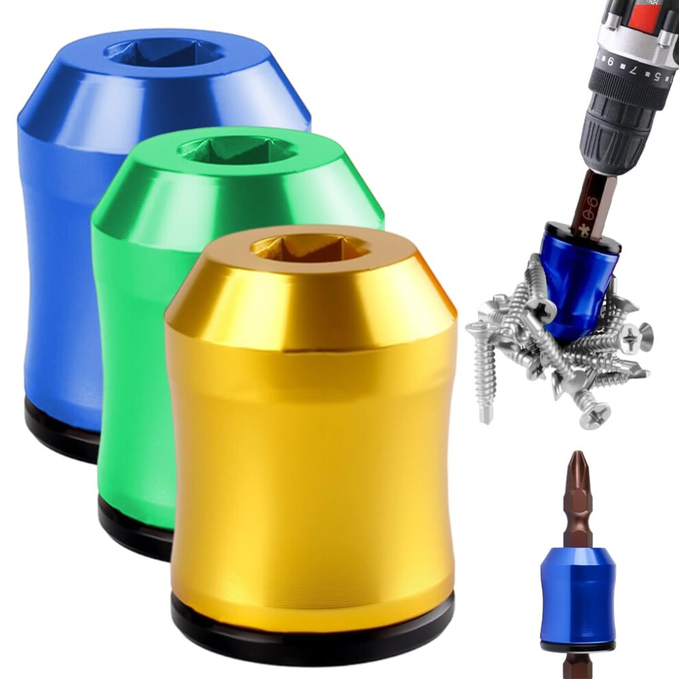 Magnetic Screwdriver Bit Holder Set, Strong Magnet Screwdriver Attachment For Hex And Power Bits, 3Pcs Mix D 9174973503804