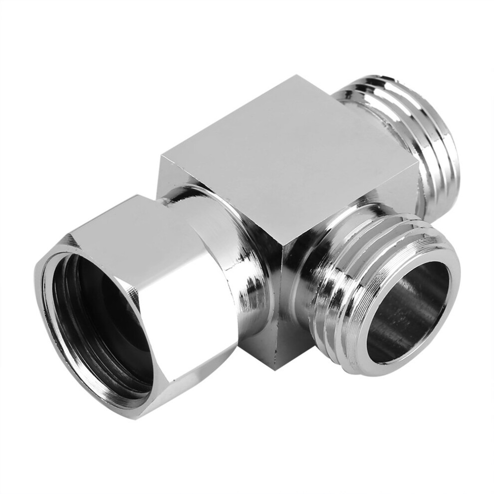 Shower Diverter Valve G1/2 Brass 3Way Chrome Splitter With Leak Control For Shower And Bidet 9174973503972