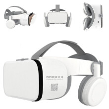 VR Headset with Bluetooth Headphones, 120 Immersive View, Compatible with iPhone and Samsung