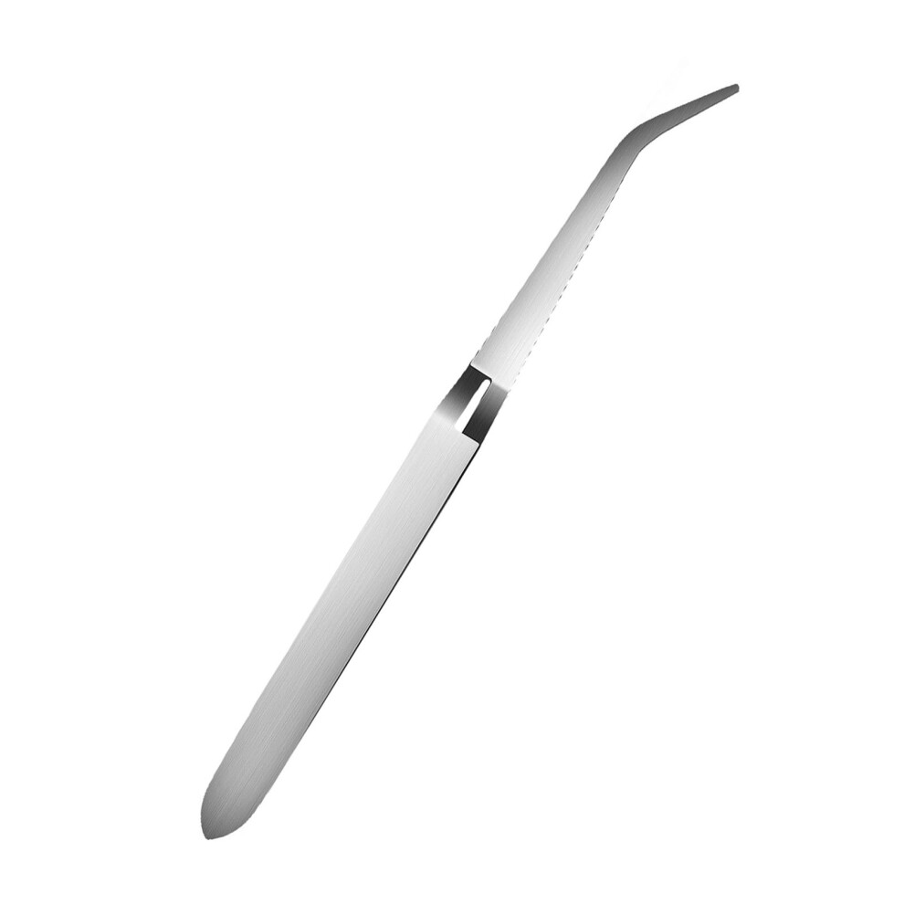 Nail Art Tweezers with Ergonomic NonSlip Grip Stainless Steel for Precise Salon Manicure Shaping