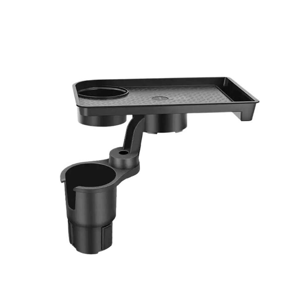 Universal Car Cup Holder Expander Tray Adjustable Dual Holder Organizer For Drinks And Snacks Black 9053599182689