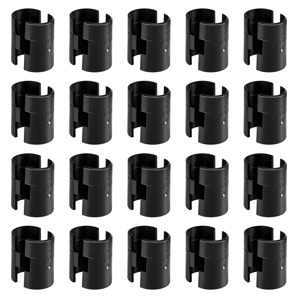 Wire Shelf Clips 40 Pack For 1 Inch Posts Abs Locking Clips Secure Shelf For Metro Eagle Alera 9174973505792
