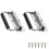 Heavy Duty Spring Loaded Folding Handle with Rubber Grip for Toolbox and Equipment Cases, 2Pcs 1