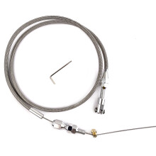 36' LS1 Stainless Steel Braided Throttle Cable Kit for Chevy 9707 4.8L 5.3L 5.7L 6.0L