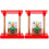 2Sets Kinder Bahnhofsplattform Holz Lustiges DIY Modell 4