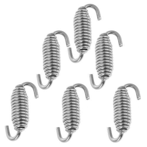 24Stk Hochtemperatur Auspufffedern Silber Universal 1