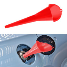 Oil Funnel with Wide Mouth and Long Neck for Automotive Oil Change and Fuel Transfer, Red 1PCS