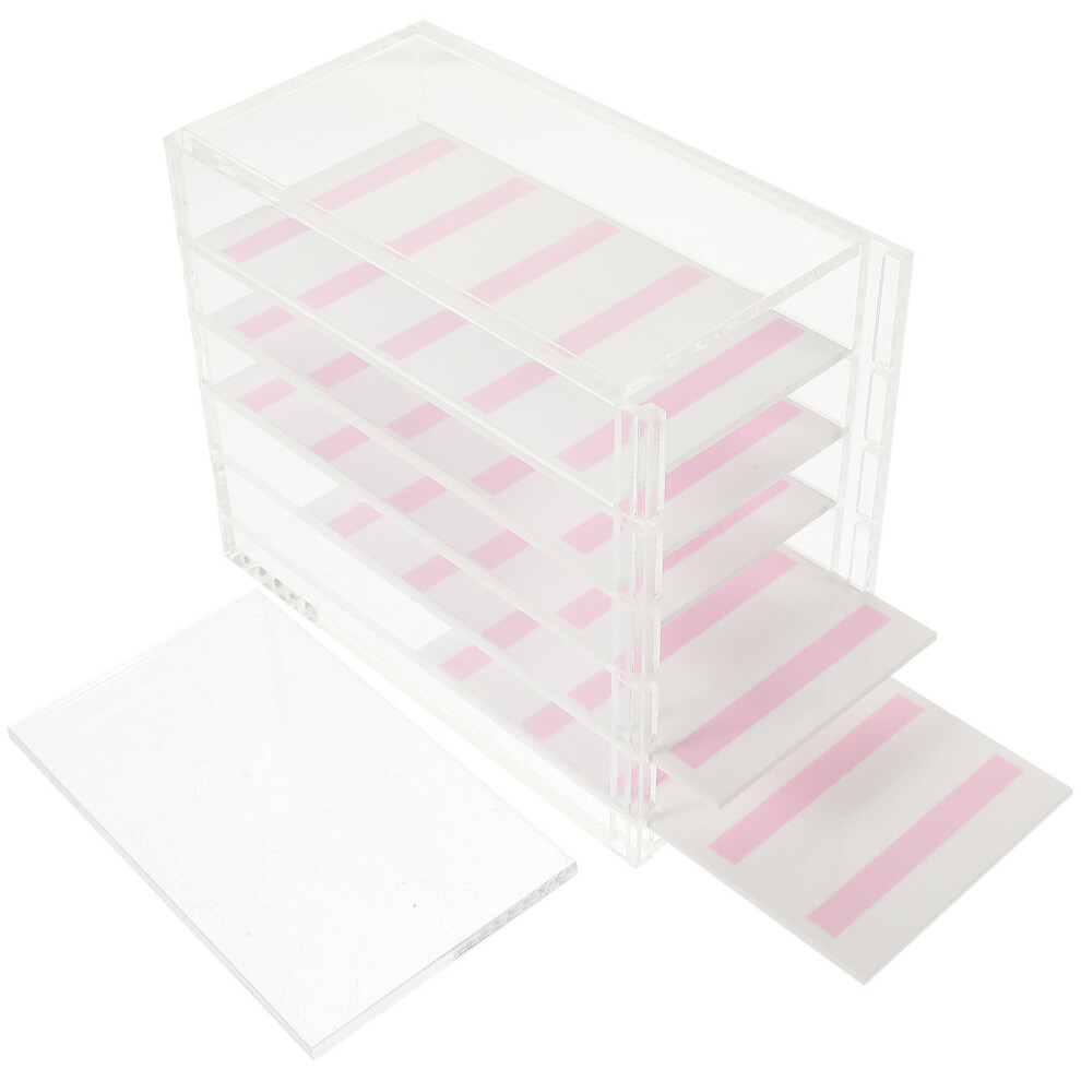 Happyyami 3Pcs Practical Transparent Nail Art Organizer Container For Salon Use