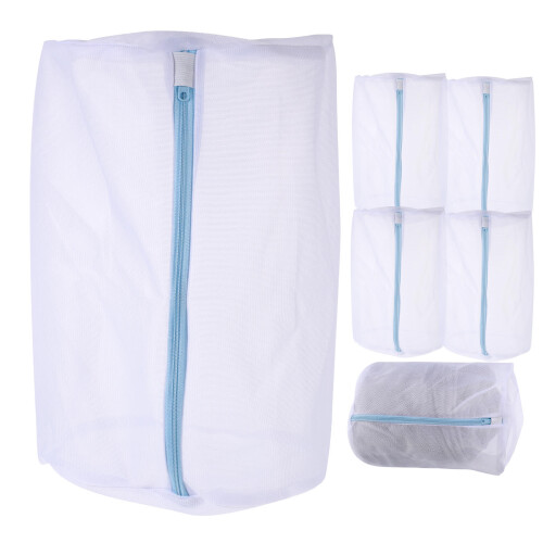 25Pcs Mesh Laundry Bags for Washing Machine Blue Delicates 1