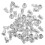 200Pcs Silver Earring Backs Replacement Locking Backs for Studs 2