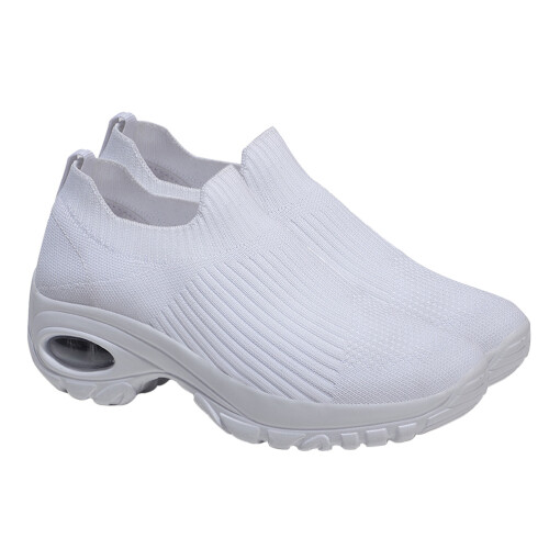 3Paires Chaussures Running Blanches Semelle Antidérapante
