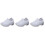 3Paires Chaussures Running Blanches Semelle Antidérapante 5