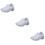 3Paires Chaussures Running Blanches Semelle Antidérapante 10