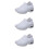3Paires Chaussures Running Blanches Semelle Antidérapante 9