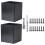 4Sets Heavy Duty Black Stainless Steel Deck Railing Post Base 2